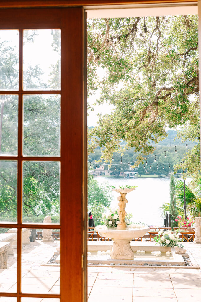 Laguna Gloria view through window