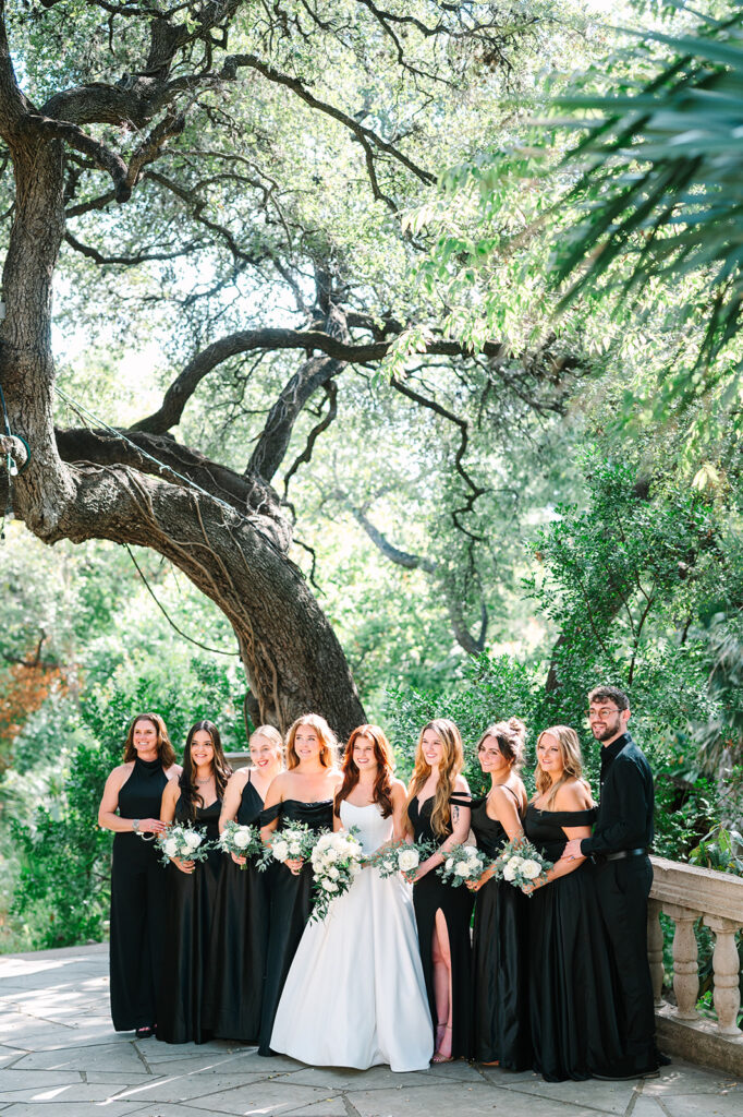 bride and bridesmaids