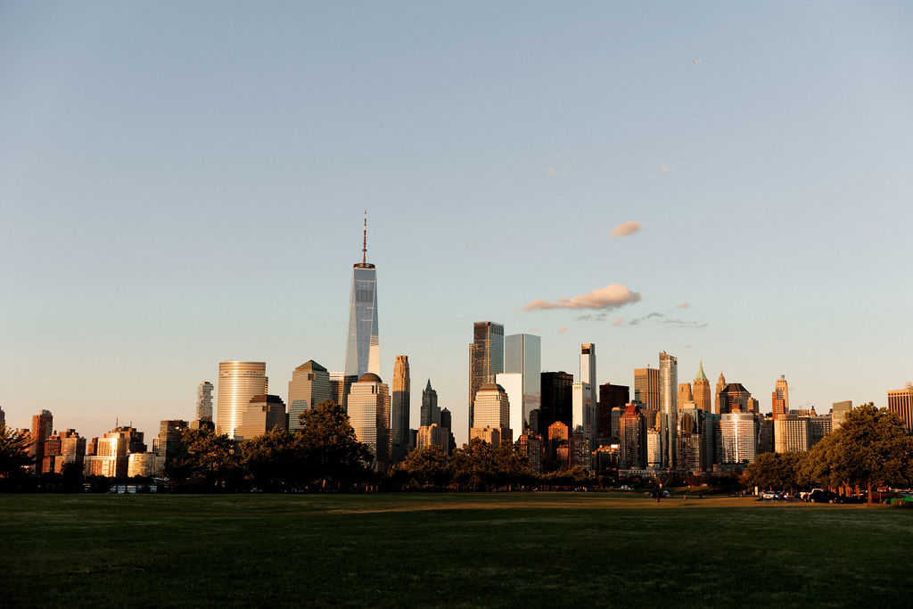 Manhattan skyline view from Liberty House